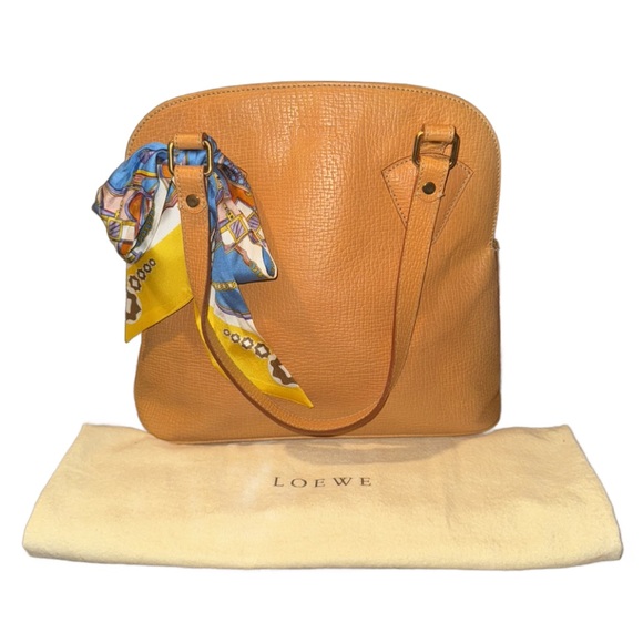 Loewe Vintage Leather Bag with Dustbag & Twilly